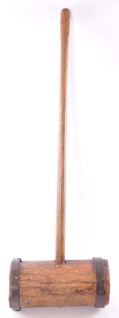 Antique Primitive Carnival Mallet: 12 x 37 inches