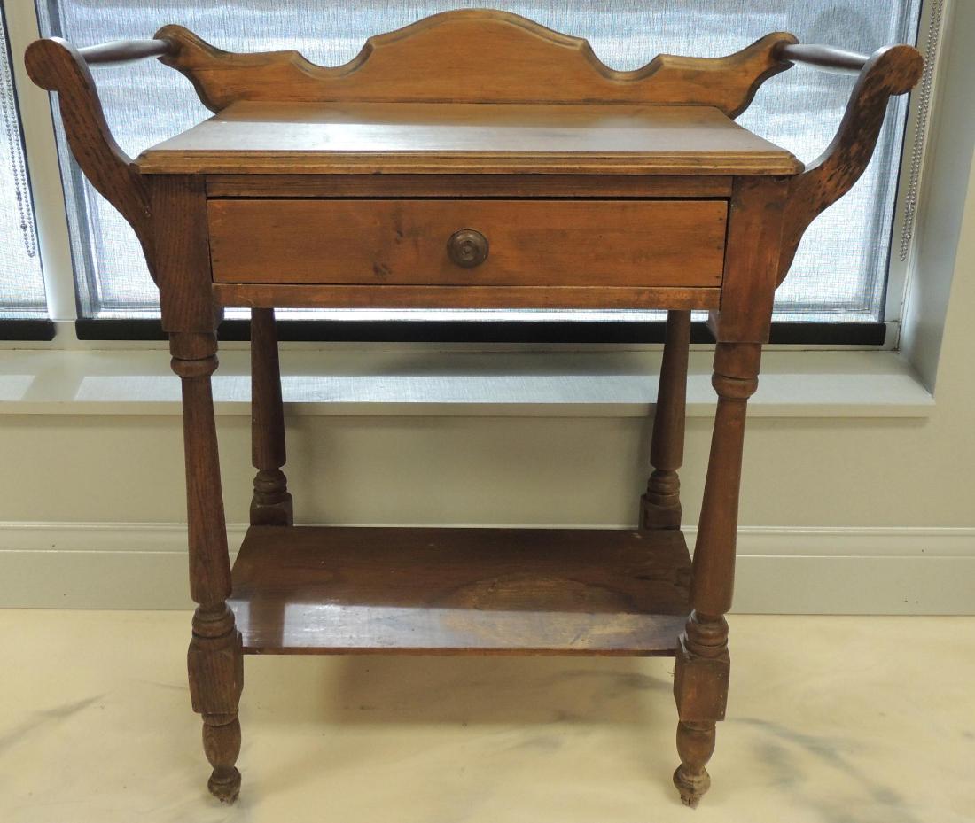 Antique Pine Wash Stand: 30 1/2 x 15 x 32 inches, No Shipping Available on this Item, Pick Up Only