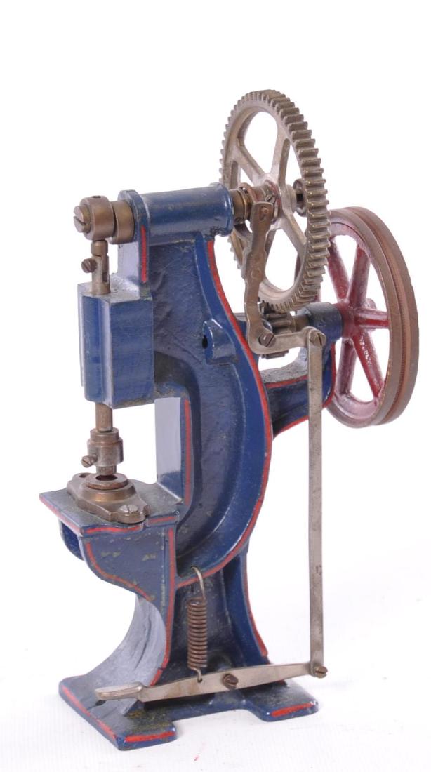 Antique Bing Cast Iron Miniature Toy Press: 3 1/2 x 6 1/2 inches, Made in Germany