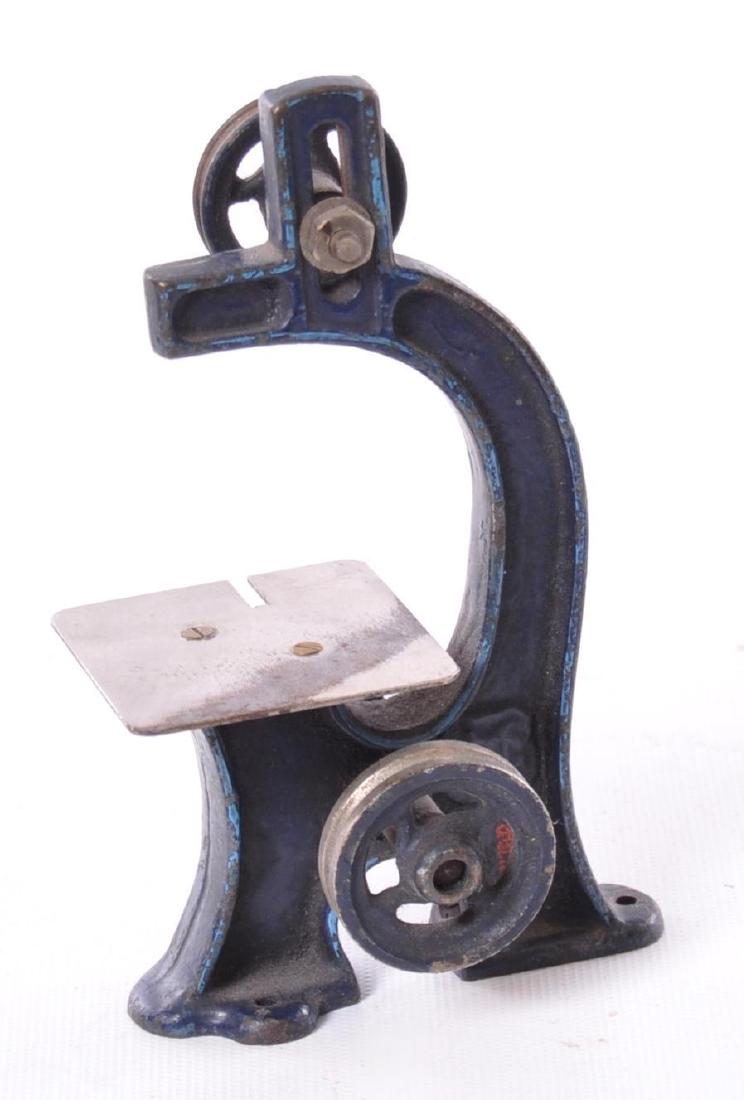 Antique Marklin Cast Iron Miniature Toy Band Saw: 5 1/4 x 3 x 2 inches, Made in Germany