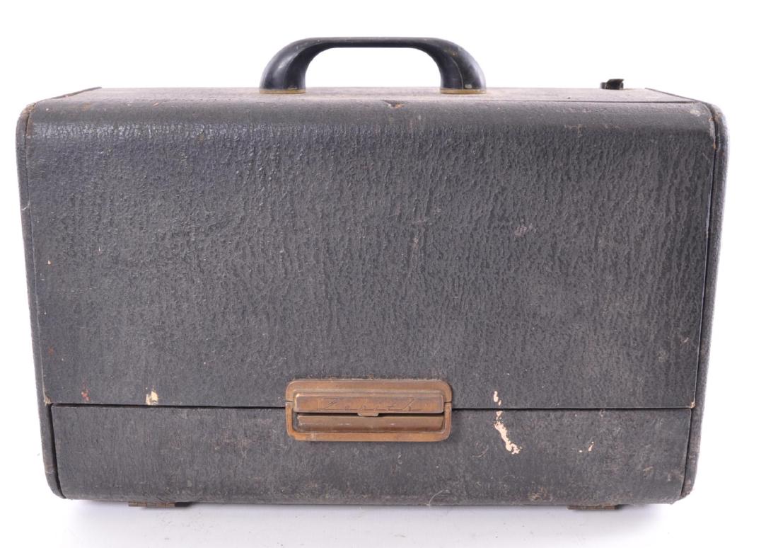 Antique Zenith Trans-Oceanic Radio: Working Condition, Includes Instructions and Log as well as Wavemagnet and Hushatone. 17 x 7 1/2 x 11 inches