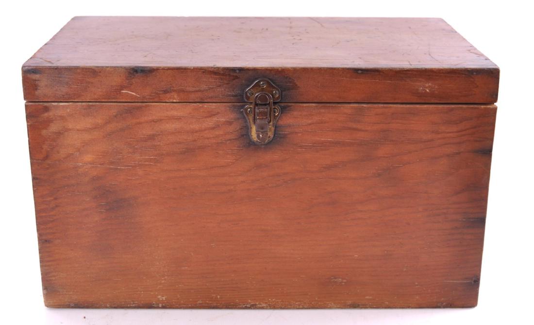 Vintage Pine Tool Box: 19 x 11 x 11 inches