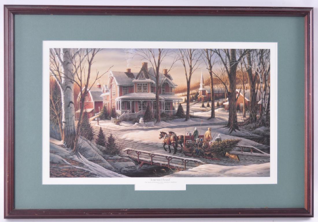 "Homeward Bound" Print By Terry Redlin: 25 1/4 x 17 1/2 inches