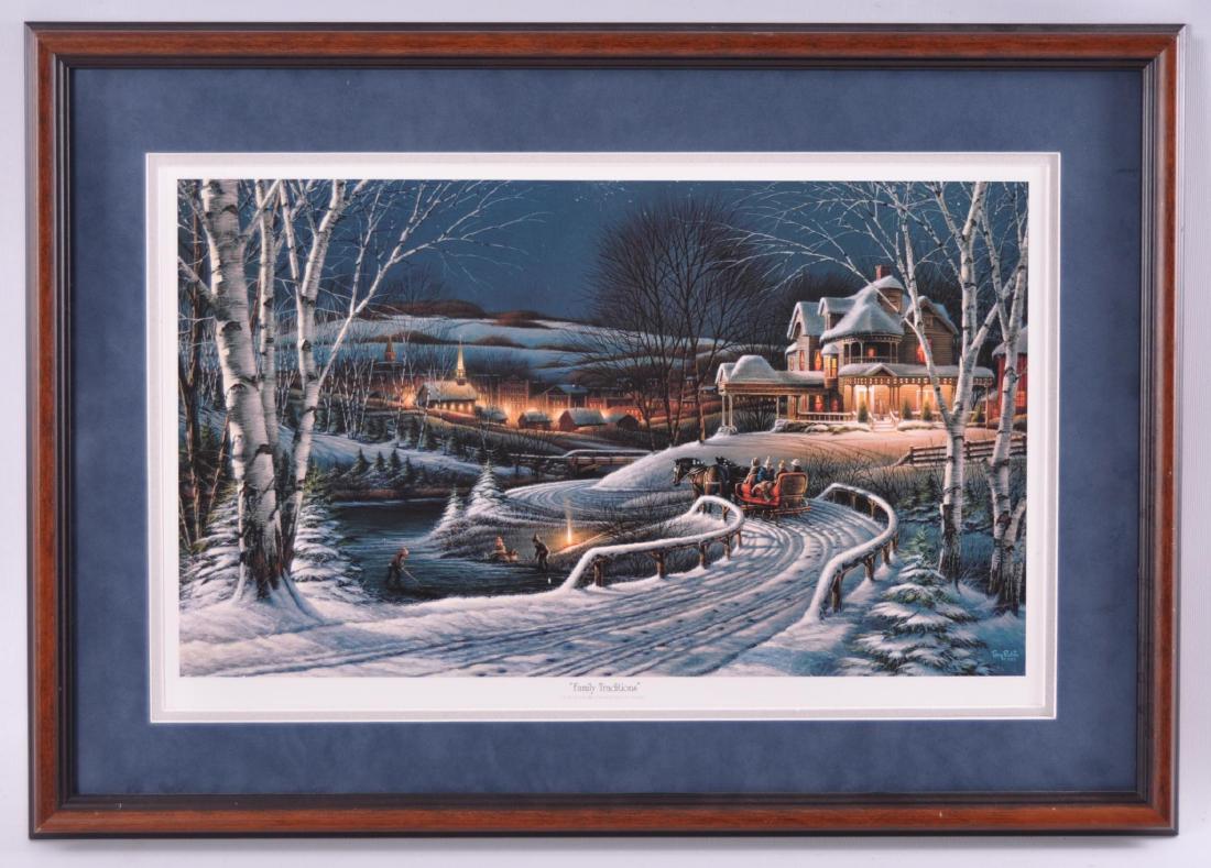 "Family Traditions" Print by Terry Redlin: Missing Glass, 24 1/2 x 17 1/2 inches