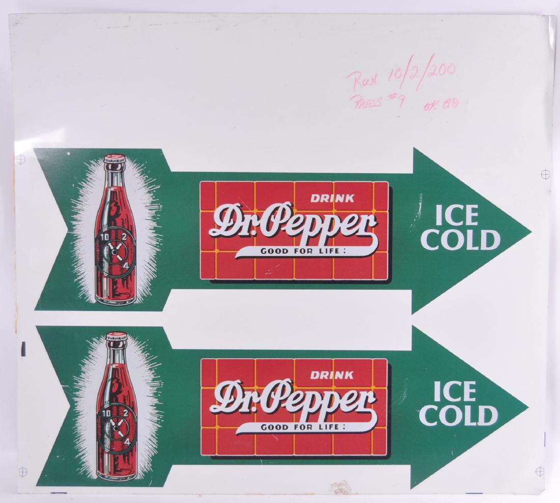Dr Pepper Uncut Modern Metal Signs: 30 x 27 inches