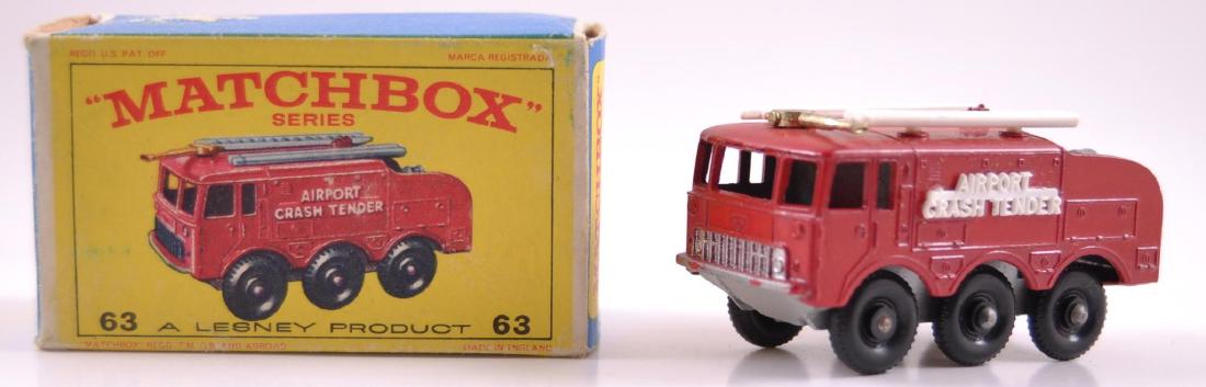 Matchbox No. 63 Fire Crash Tender Die-Cast Vehicle with (1 of 9)