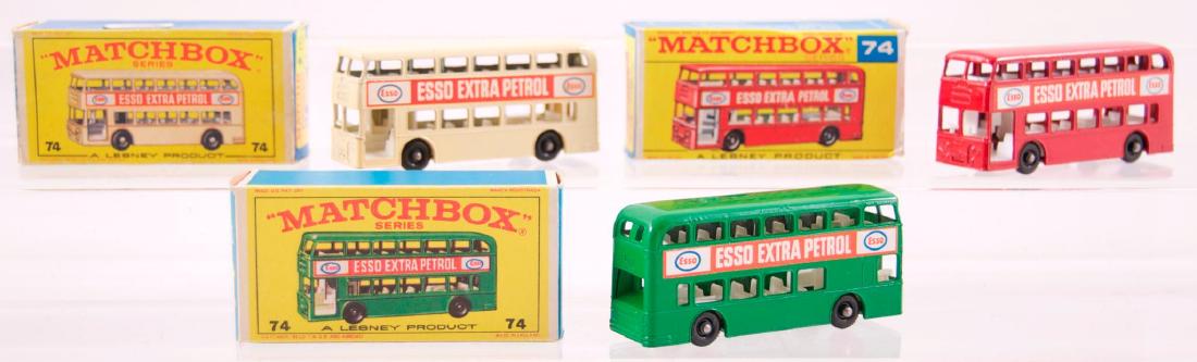 Group of 3 Matchbox No. 74 Daimler Die-Cast Buses with (1 of 10)