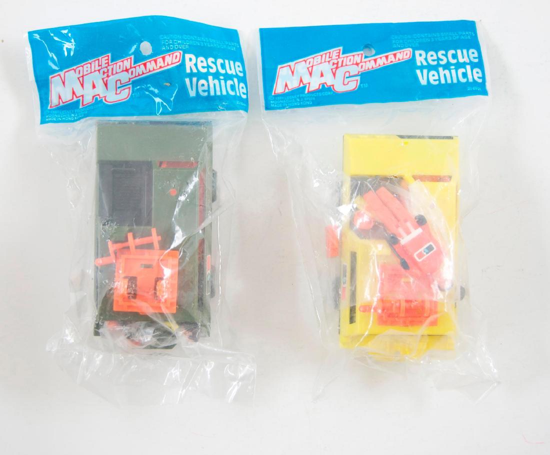 Group of 2 Lesney Mobile Action Command Rescue Vehicles: Includes 2 SUV's, MIB, 1973.