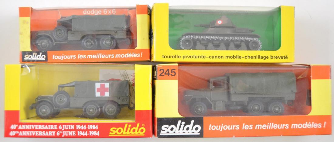 Group of 4 Solido Die-Cast Military Vehicles in (1 of 3)