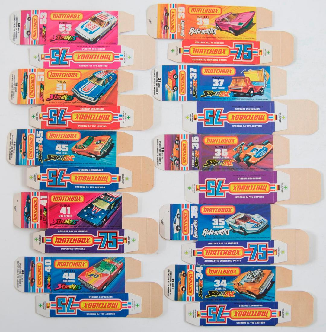 Group of 10 Matchbox 75 Superfast 'J' Type Boxes (1 of 7)