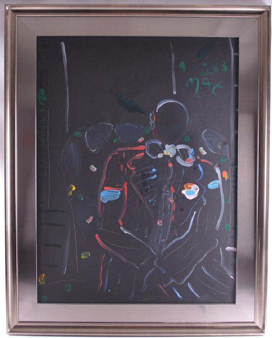 Peter Max : Acrylic on Canvas: Peter Max (20th Century German-American Psychedelic/Pop artist). Max's vibrant and colorful works have been a lasting part of contemporary American culture and are often considered synonymous with the