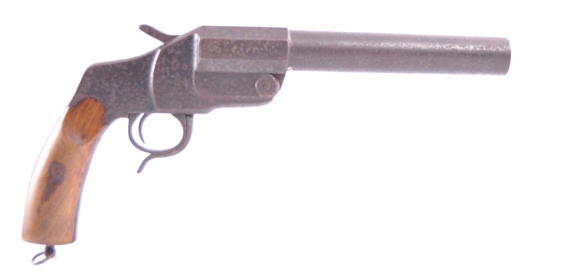 WW1 German M1894 Hebel Flare Pistol: Serial Number 3881, 9 inch Barrel