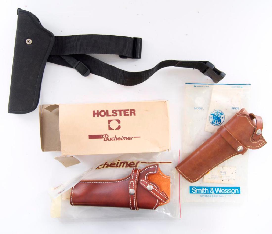 Group of 3 Pistol Holsters: Includes Smith and Wesson, Bucheimer, and Other