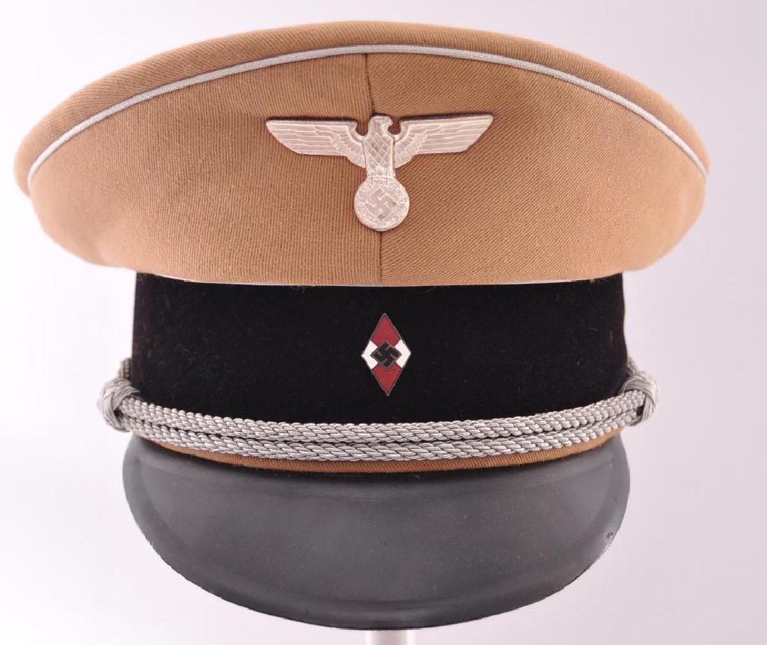 WW2 German Hitler Youth Leader Cap: Includes silk lining, no maker mark, Excellent Condition