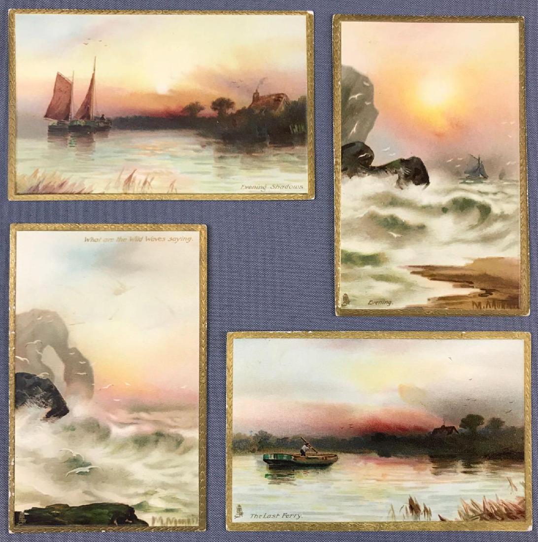 Postcards- Group of 18 Raphael Tuck Sunsets on the: Series 10, some have Christmas message on them, some duplicates