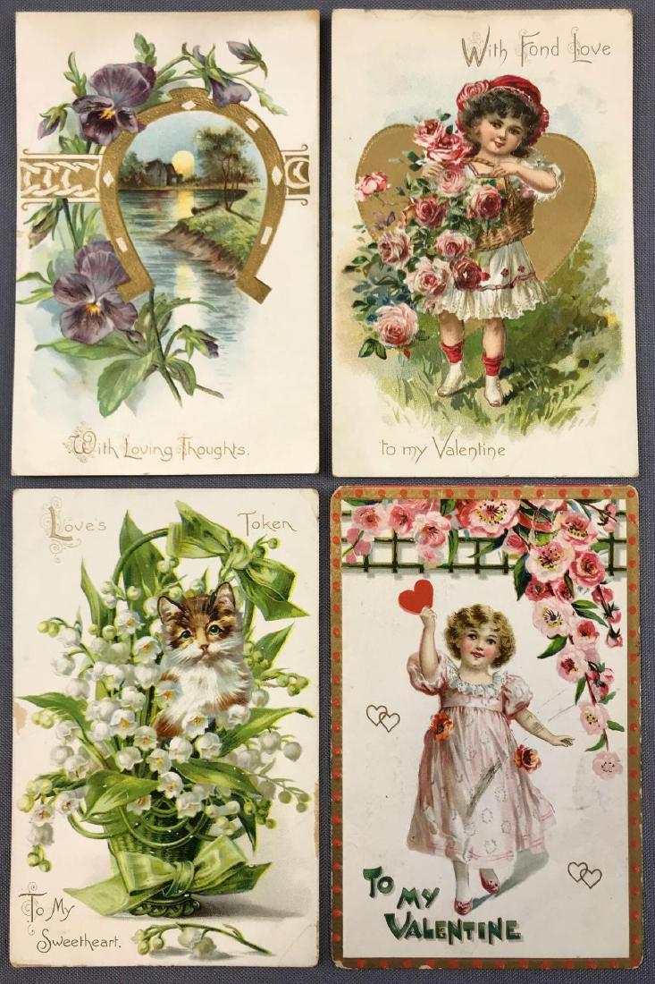 Postcards- Group of 100+ Raphael Tuck Floral Missives: Valentine series 11