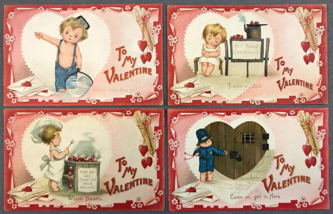 Postcards- Group of 21 Raphael Tuck Comic Cupids: Series 15