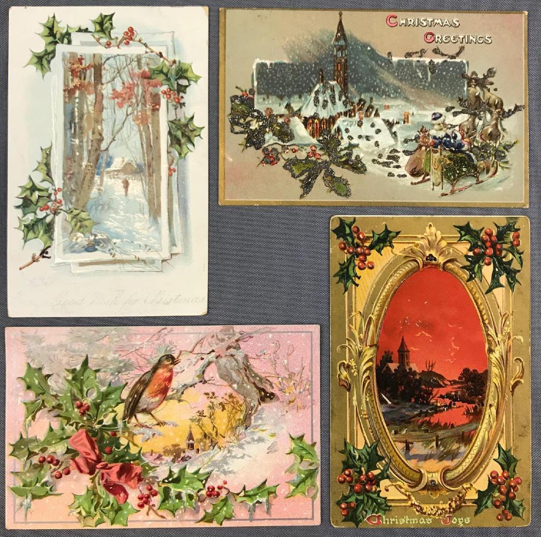 Postcards- Group of 100+ Raphael Tuck Holly Post Cards: Series 100