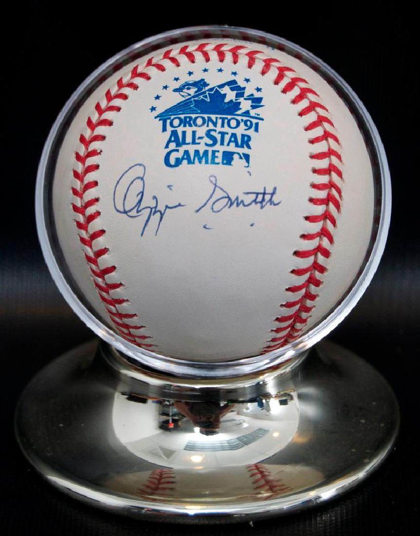 Signed St. Louis Cardinal Ozzie Smith 1991 Toronto All (1 of 3)