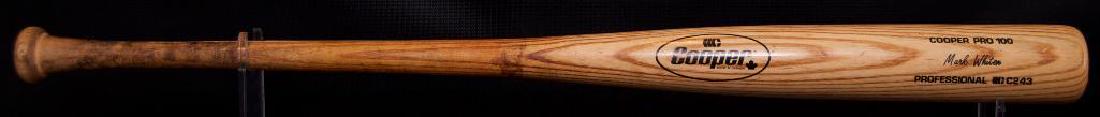 Game Used #29 Cooper Pro 100 Mark Whiten Baseball Bat: 34 1/2 inches, We Guarantee the Authenticity of this Item