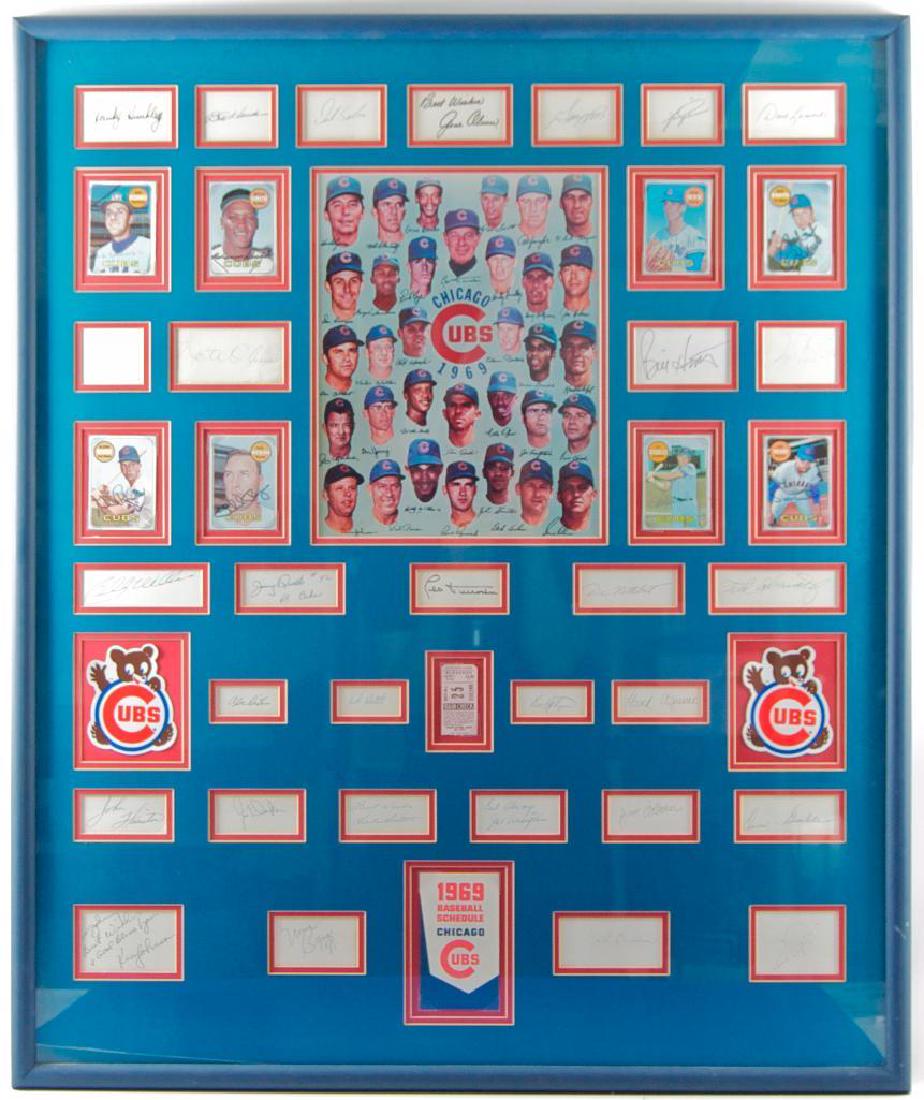 Amazing Collection of 38 1969 Chicago Cubs Signatures (1 of 17)