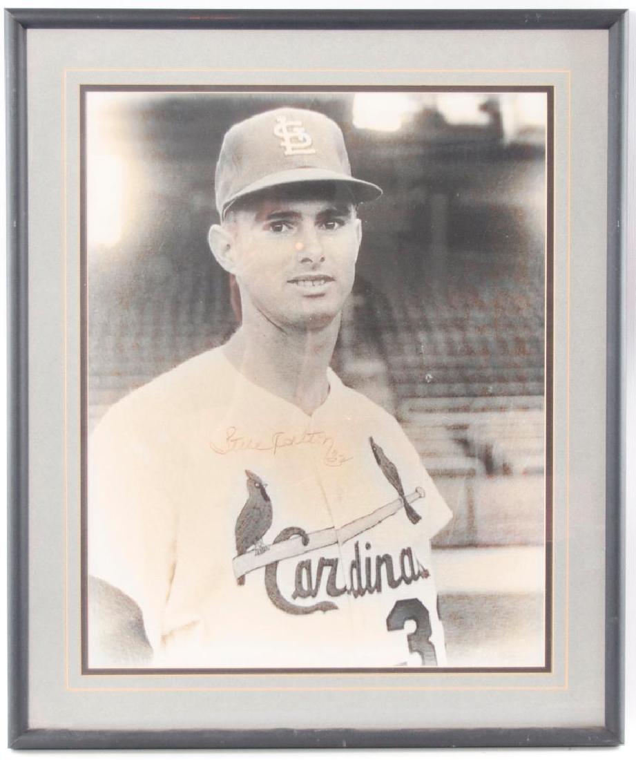 Signed St. Louis Cardinal Steve Carlton Framed (1 of 2)