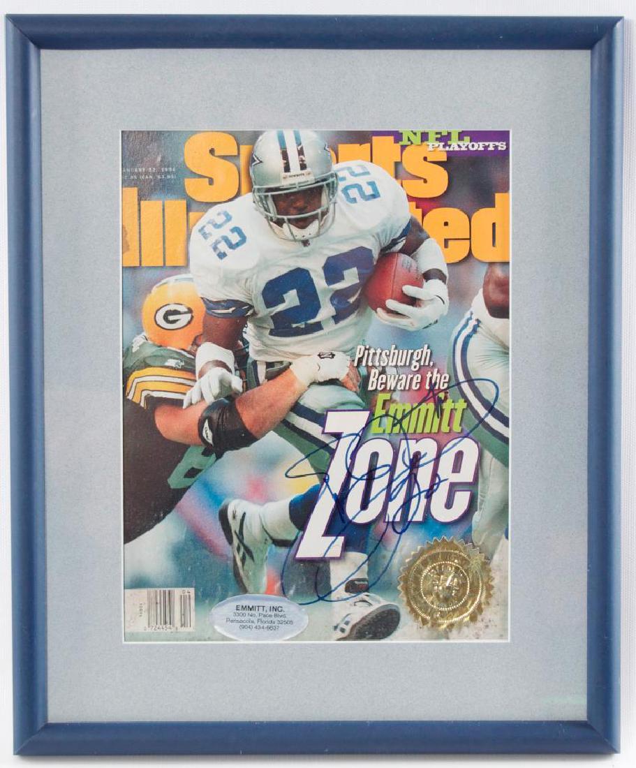Signed Dallas Cowboy Emmit Smith Framed Sports (1 of 2)