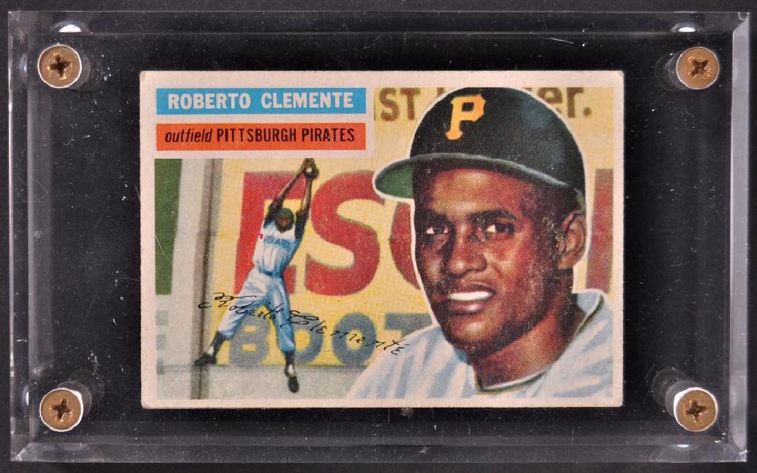 Topps 1956 Roberto Clemente Baseball Card (1 of 2)