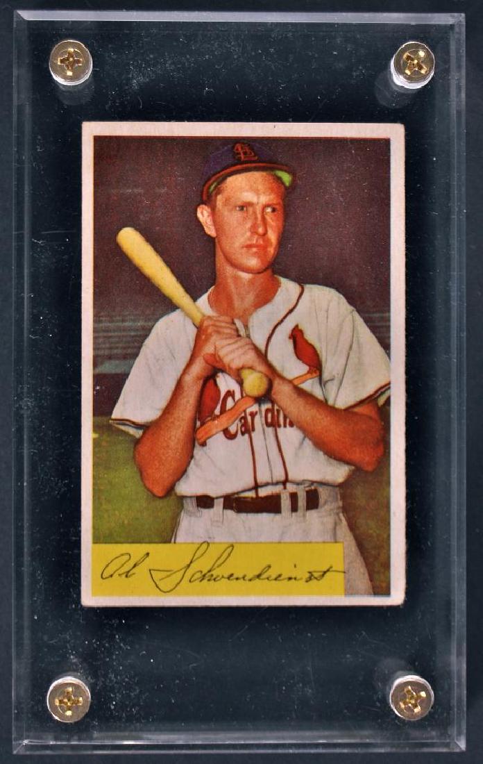 1954 Bowman Al "Red" Schoendienst Baseball Card (1 of 2)