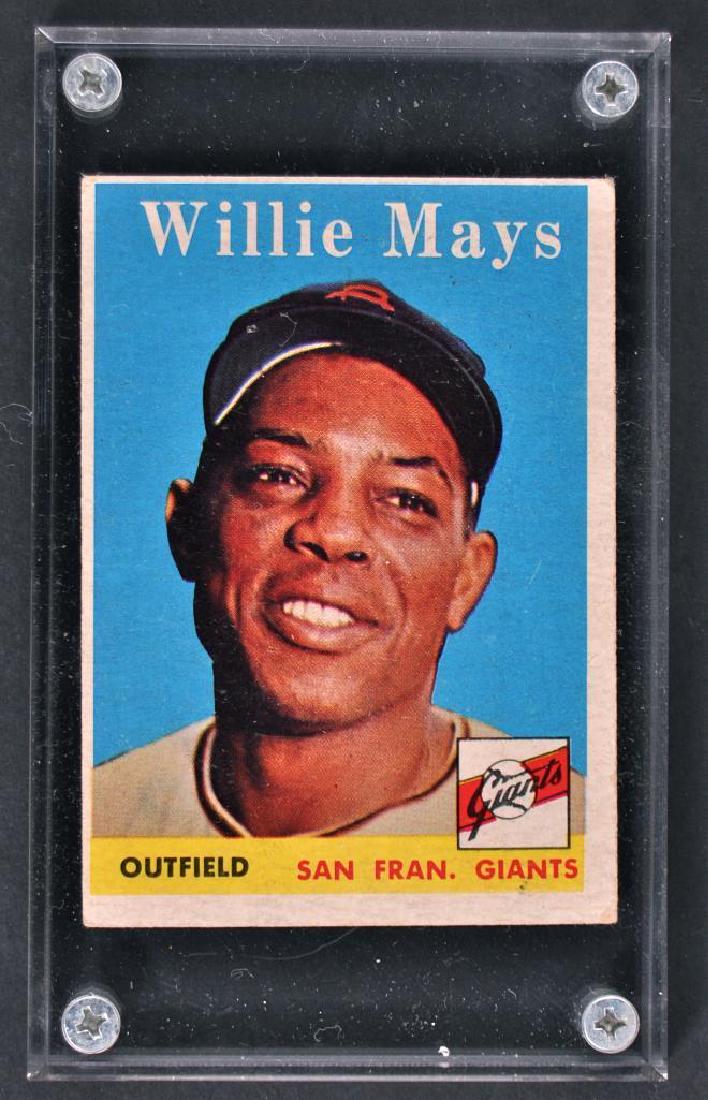 1958 Topps Willie Mays Baseball Card (1 of 2)