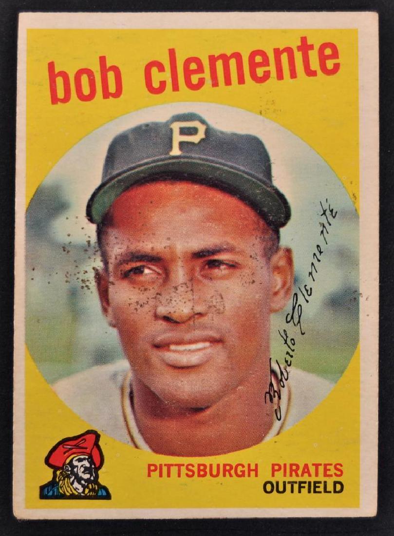 1959 Topps Bob "Roberto" Clemente Baseball Card (1 of 2)