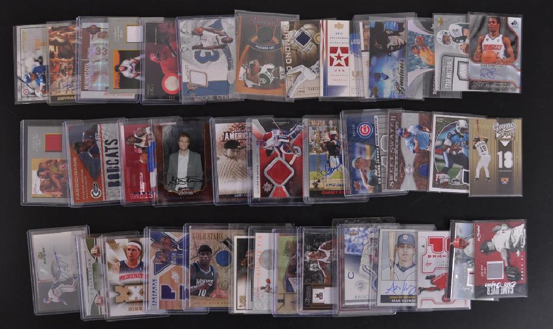 Group of 40 Autograph and Game Worn Jersey Cards (1 of 10)