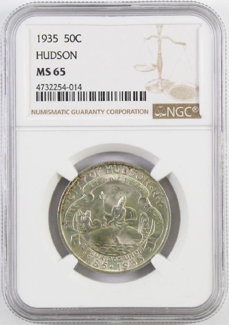 1935 Hudson Commemorative Silver Half Dollar (NGC) MS65 (1 of 4)