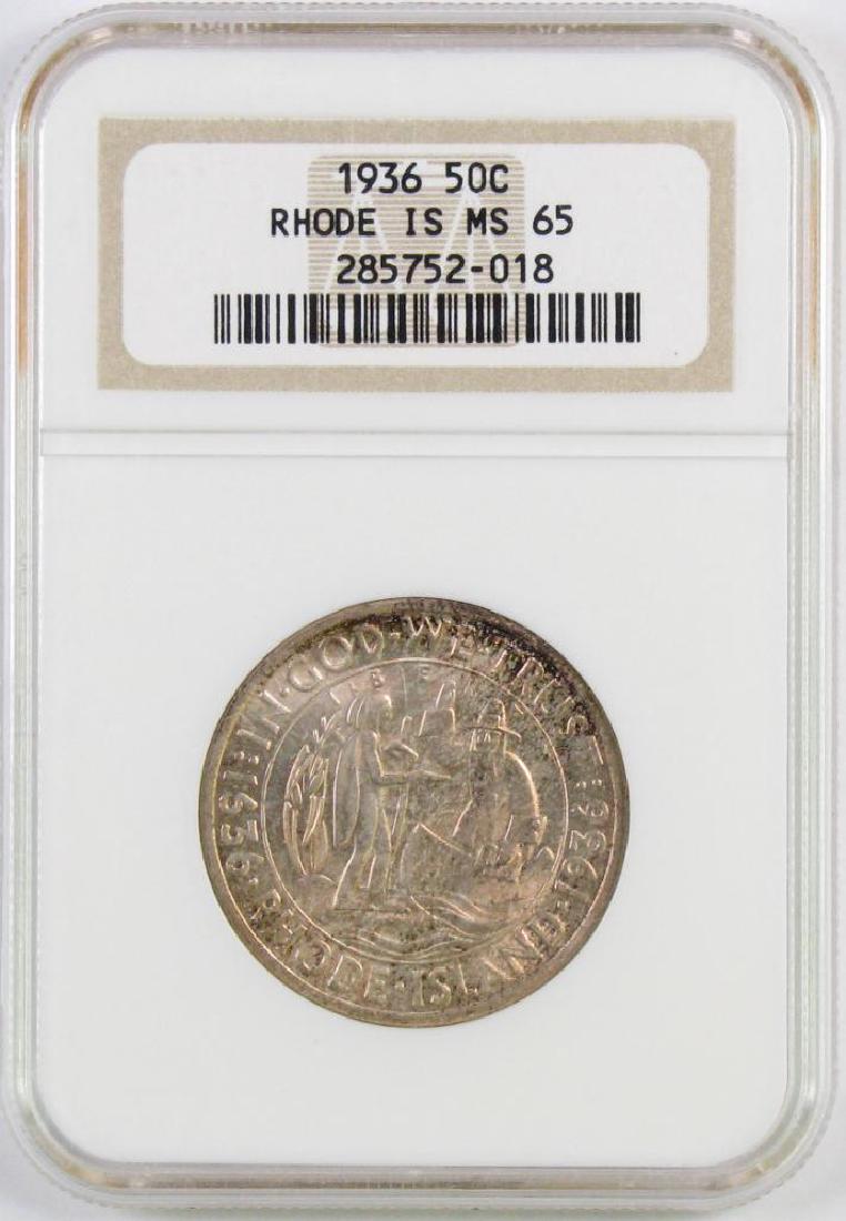 1936 Rhode Island Commemorative Silver Half Dollar (1 of 4)