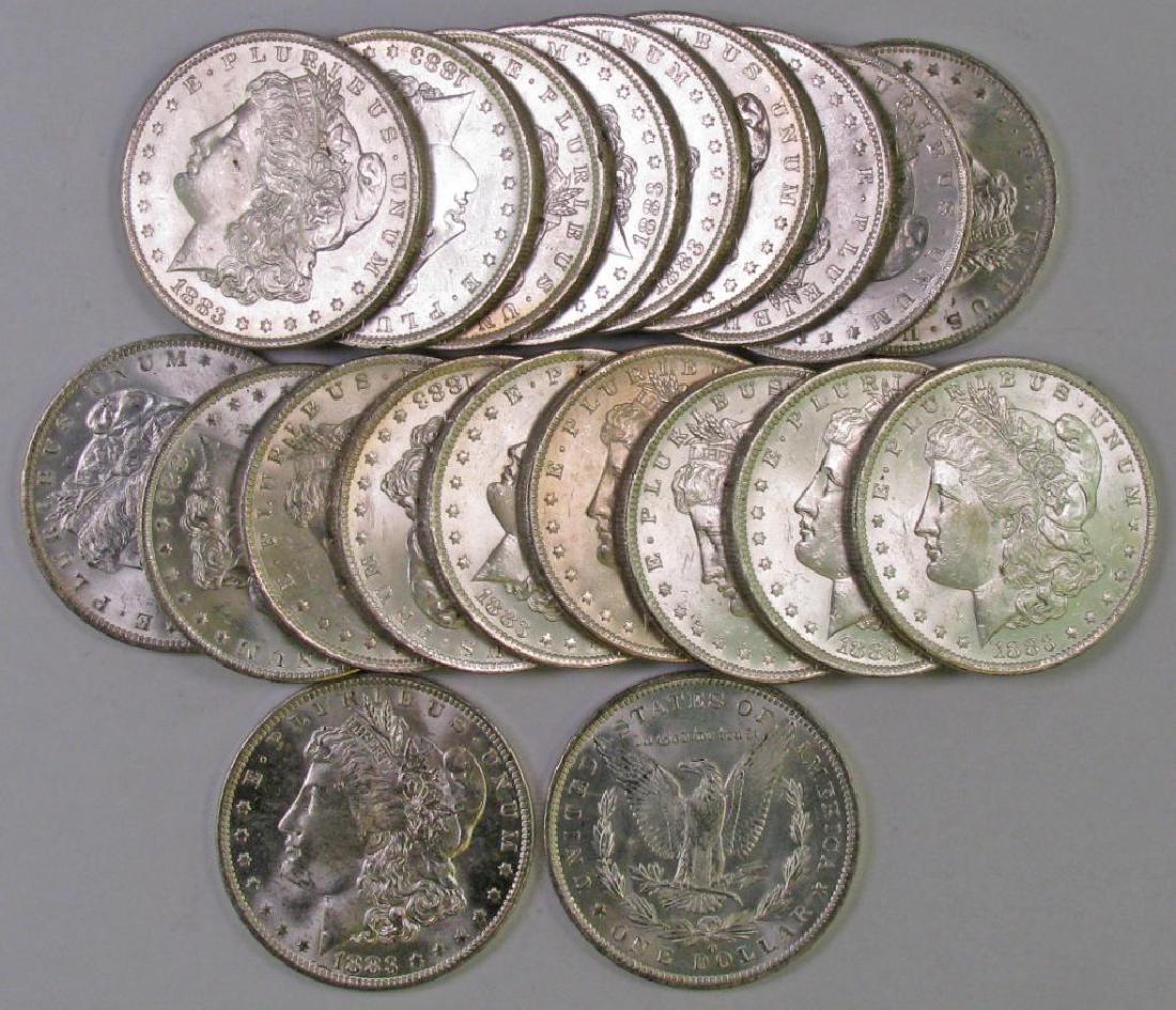 Lot of (20) 1883 O Morgan Silver Dollars. (1 of 1)