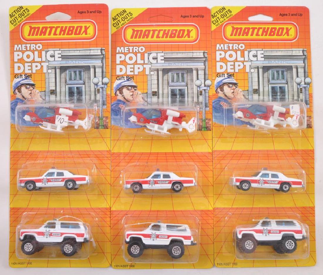 Group of 3 Matchbox Metro Police Dept. Gift Sets in (1 of 2)