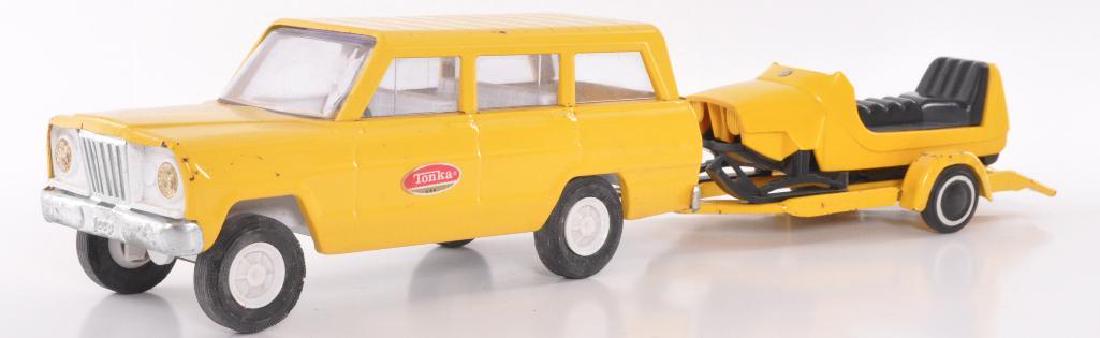 Mini Tonka Pressed Steel Jeep Station Wagon with: 1/24th Scale Made in the USA