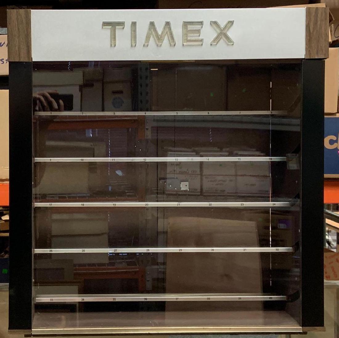 Timex light up showcase: Working condition, Shelves move backwards and forwards to display one shelf at a time , 29Ó x 9Ó x 31Ó,ÊDue to size, weight, value, or shipping complexity, this item must be shipped via a 3rd part
