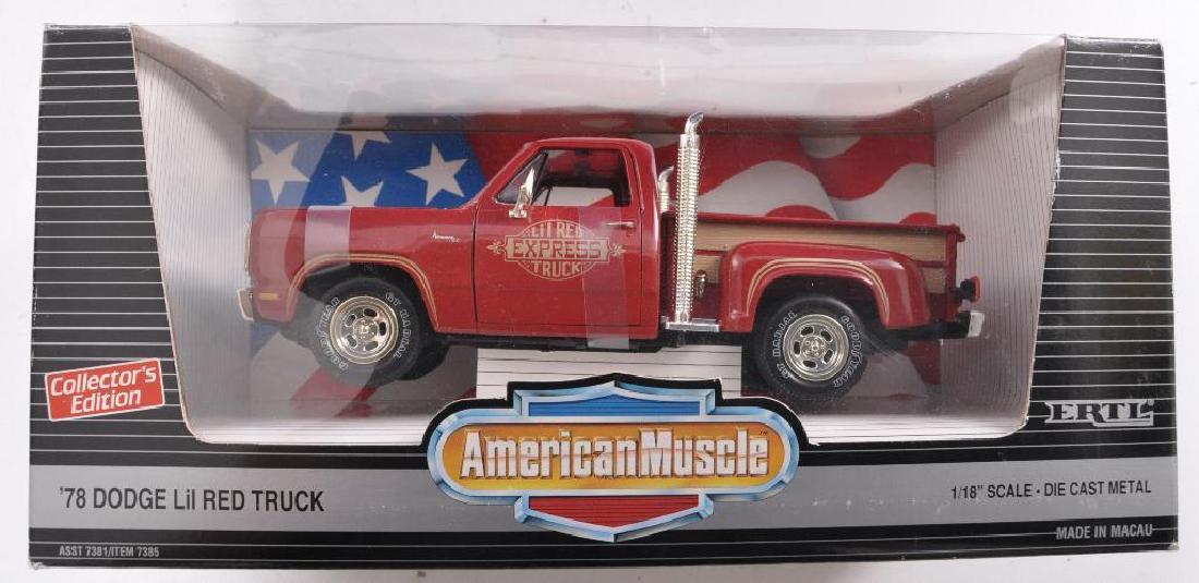 American Muscle Collectors Edition '78 Dodge Lil Red: 1/18th Scale, New in Original Box