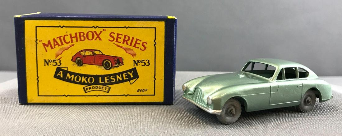 Matchbox No. 53 Aston Martin die cast vehicle with (1 of 9)