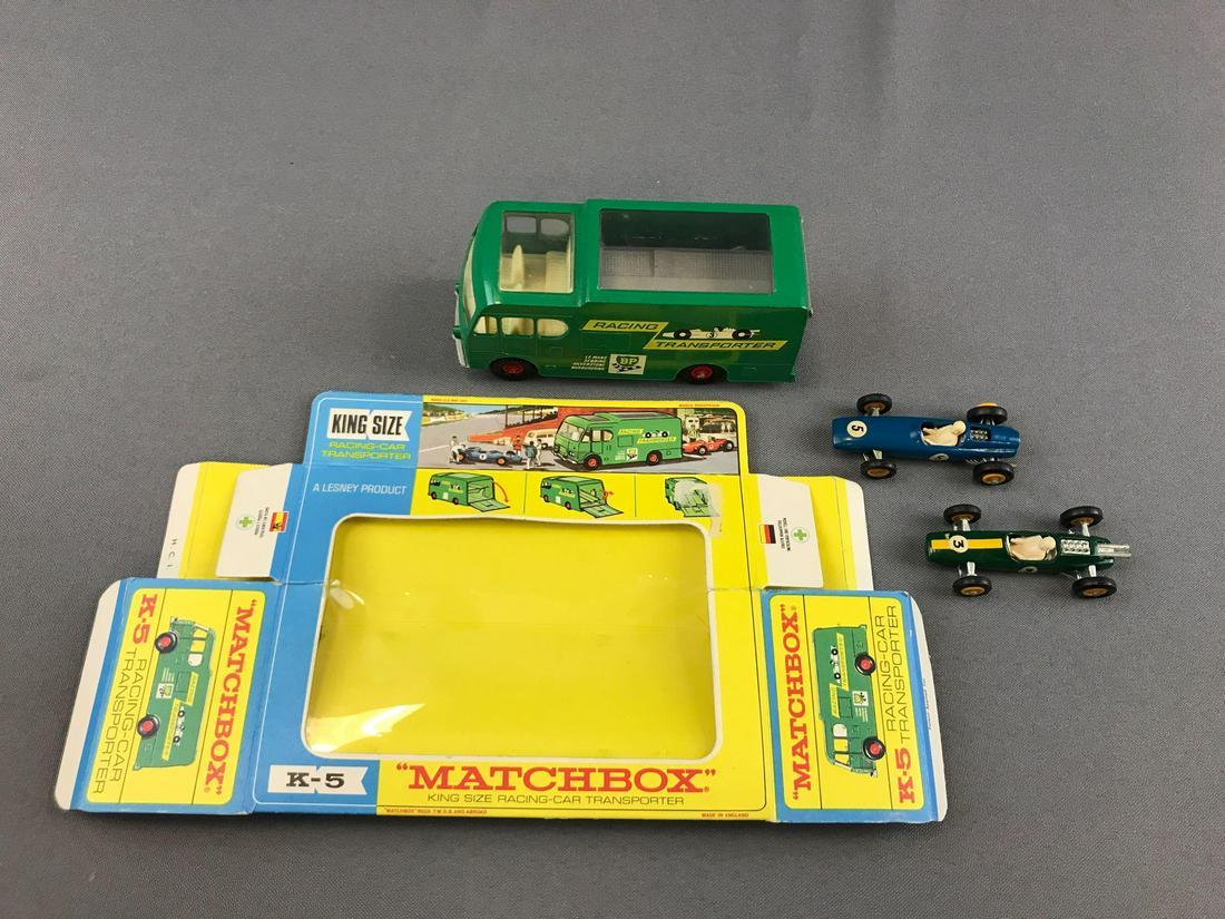 Matchbox K-5 Racing-Car Transporter Box and Major Pack: A Lesney Product
