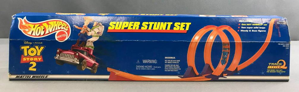 Hot Wheels Super Stunt Set Toy Story 2: 1999 Mattel Inc, new in original box