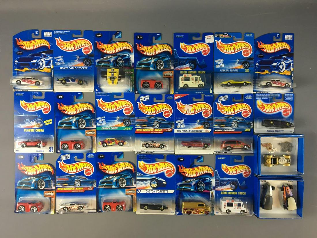 Group of 22 Hot Wheels Die-Cast Vehicles In Original (1 of 8)