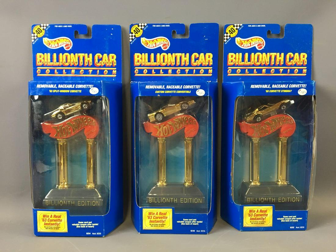 Group of 3 Hot Wheels Billionth Car Die-Cast Cars In (1 of 3)