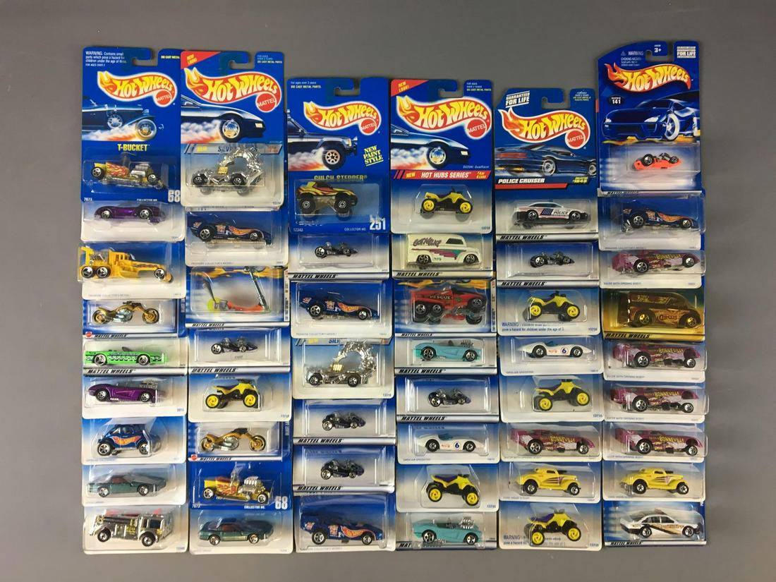 Group of 49 Hot Wheels Die-Cast Vehicles In Original (1 of 9)