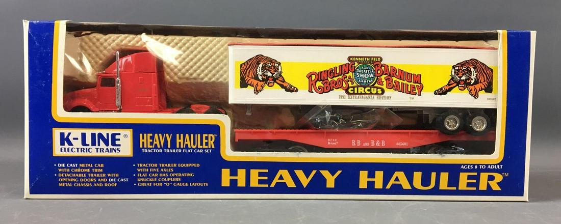 K-Line Heavy Hauler Die-Cast Tractor Trailer Flat Car (1 of 4)