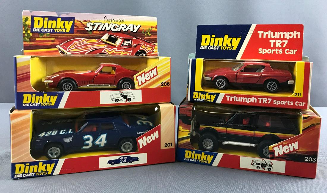 Group of 4 Dinky die cast toy vehicles in original (1 of 7)