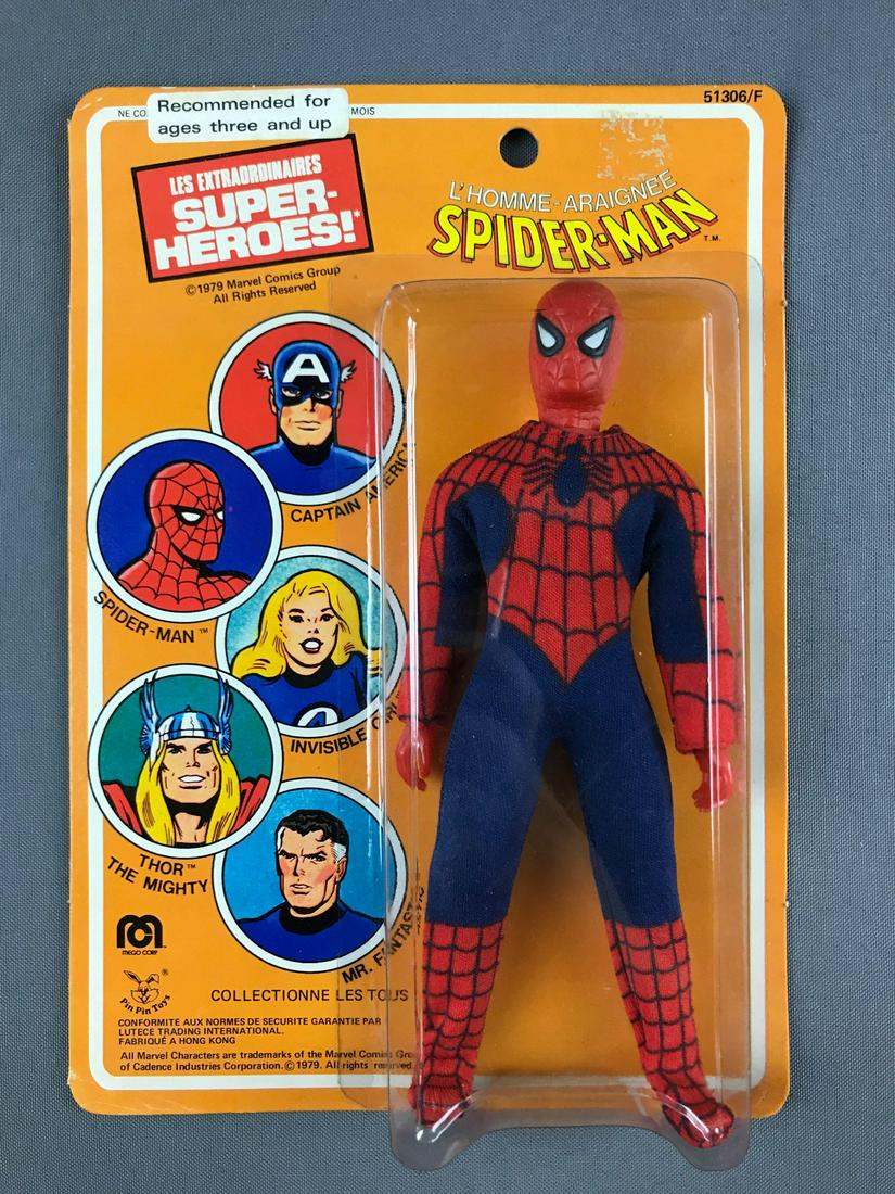 mego spider man action figure