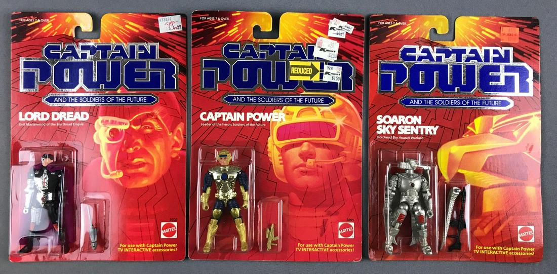 Group of 3 Captain Power action figures in original (1 of 5)