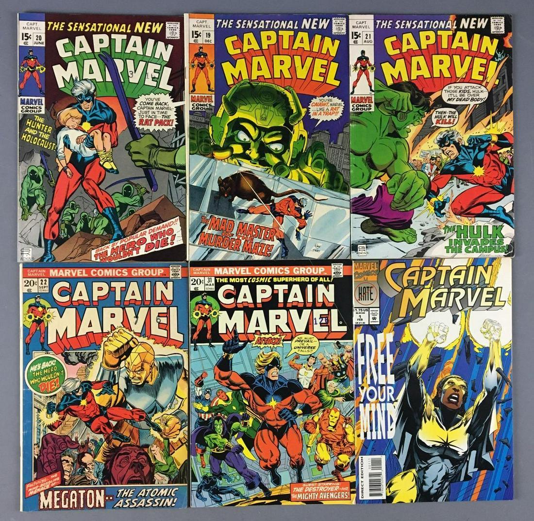 Group 6 Marvel Comics Captain Marvel Comic Books (1 of 7)
